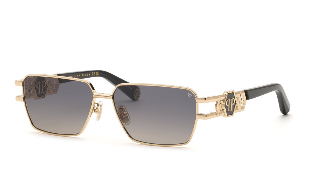 PHILIPP PLEIN SUN SPP210M Sunglasses ROSE GOLD W SMOKE (0300) 59mm